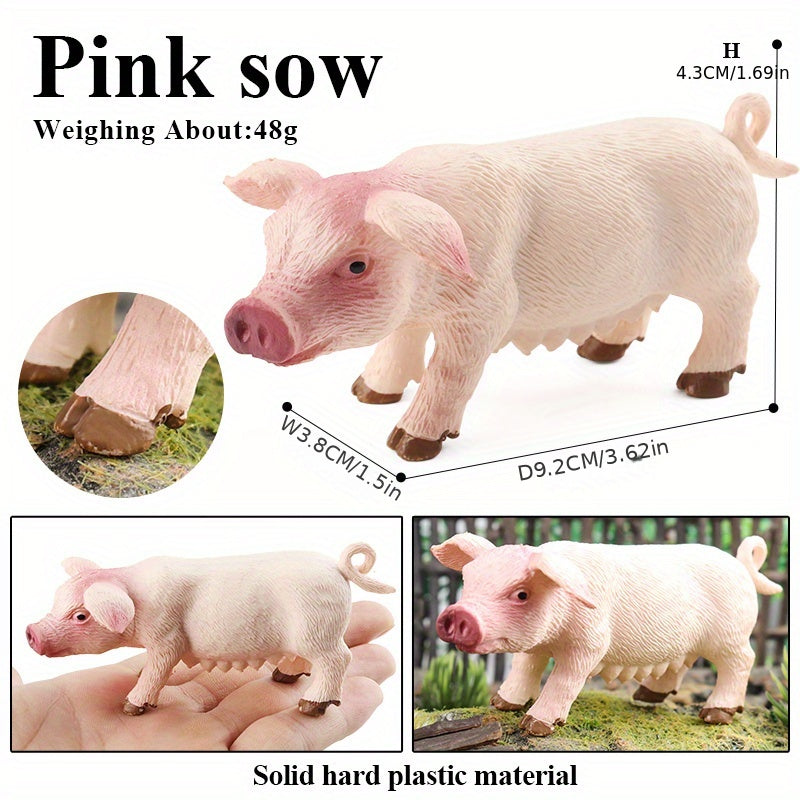 Large Farm Animals Figures Realistic Simulation Jumbo Plastic Farm Figurines