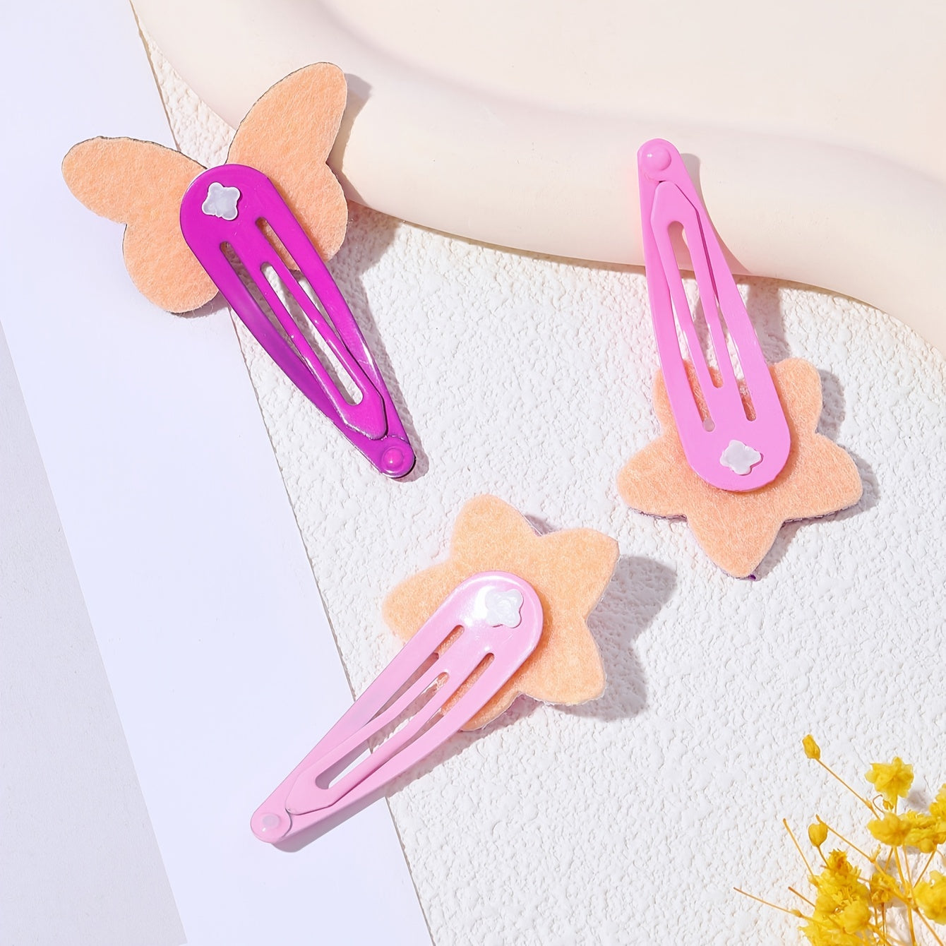 3pcs Star Butterfly Sequin Hair Clips Girls Hair Accessories