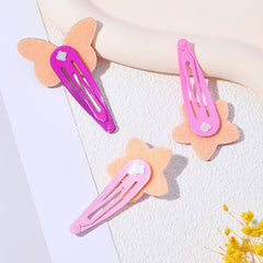 3pcs Star Butterfly Sequin Hair Clips Girls Hair Accessories