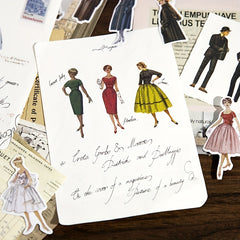30Pcs Vintage Stickers For Scrapbook Journaling