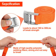 1pc Zinc Iron Buckle Car Cargo Belt Polyester Bondage Belt