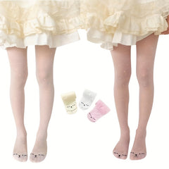 2 Pairs Girls Thin Breathable Dance Socks for Summer