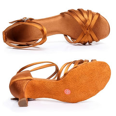 Women's Latin Dance 6 99 Cm High Heel Shoes Satin