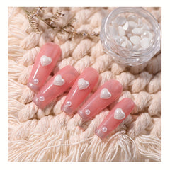 Heart Shaped Nail Charms Crystal Rhinestones Nail Art Decorations