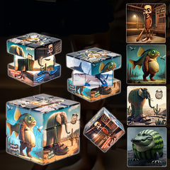 1pc Exotic Style Fun Magic Cube Unique Illustration Durable and Playable