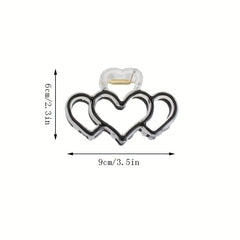 4pcs Heart Hair Clip Sweet Hair Accessories For Girls