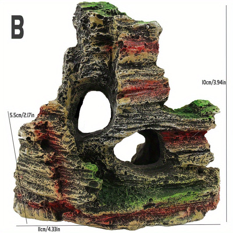 Fish Tank Resin Ornamental Rockery Aquarium Decoration
