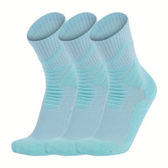 3 Pairs Thickened Non slip Basketball Crew Socks