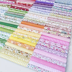 100pcs Cotton Fabric Patchwork DIY Sewing Quilting Toys Cloth