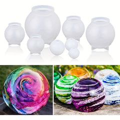 1pc Seamless 3D Sphere Resin Molds Large Round Ball Epoxy Resin Molds