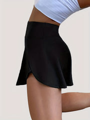 Women's Anti Runout Short Skirt Loose Running Shorts