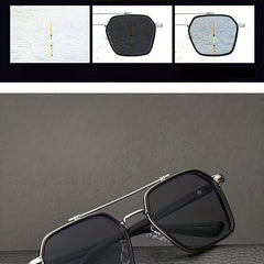 1pc Men's Double Beam UV Protection Outdoor Sunglasses