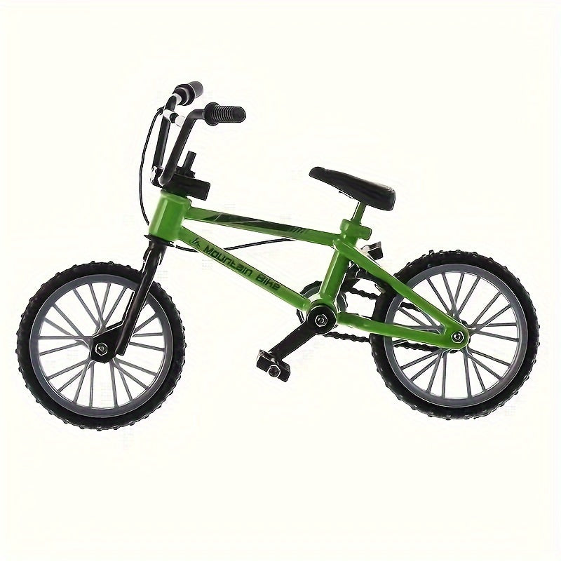 1pc Finger Bicycle Mini Alloy Bicycle Model Gift Decoration Bicycle Toy