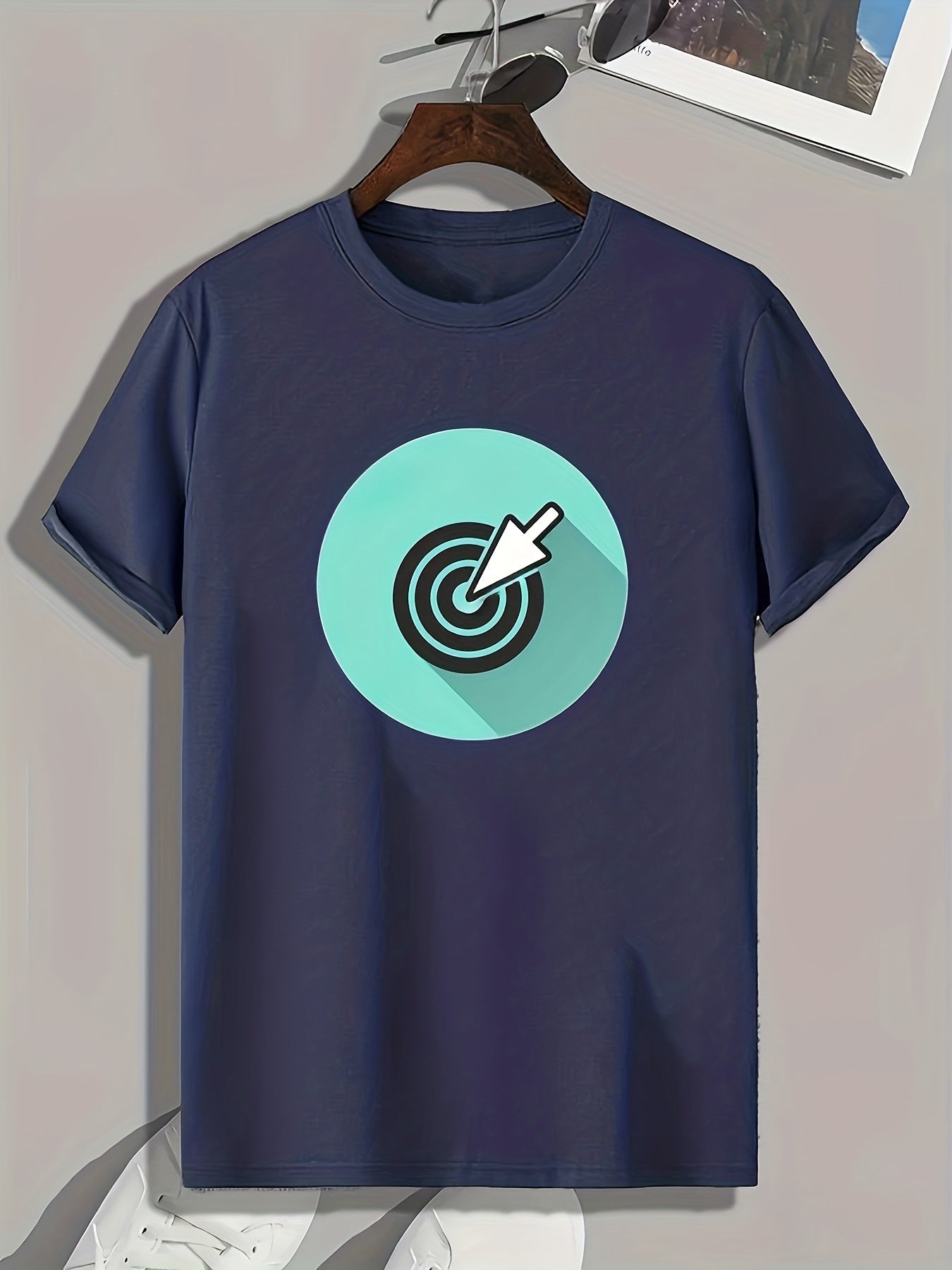 Mouse Cursor Pattern Print Men's Comfy Sports T shirt Graphic Tee