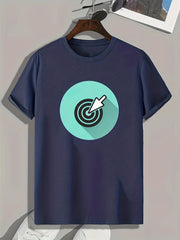 Mouse Cursor Pattern Print Men's Comfy Sports T shirt Graphic Tee