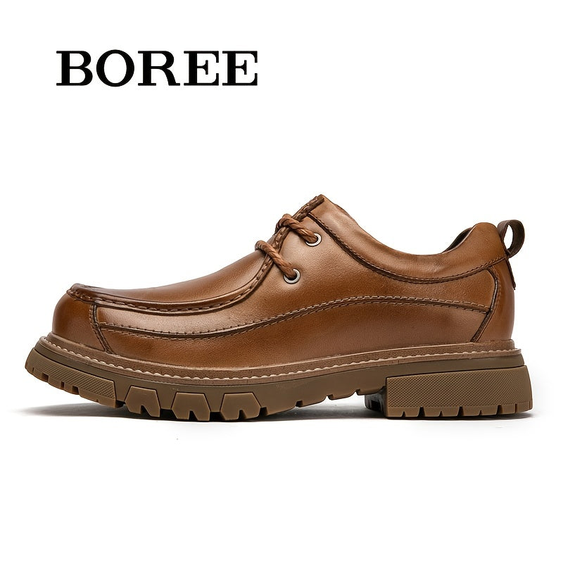 Men's Leather Classic Loafer Shoes Casual Outdoor Footwear