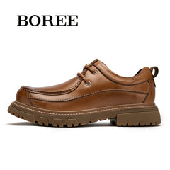 Men's Leather Classic Loafer Shoes Casual Outdoor Footwear
