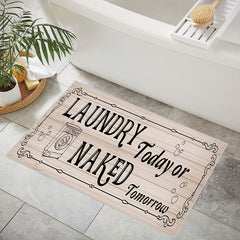 Farmhouse Laundry Room Mat Non-slip Waterproof Rug