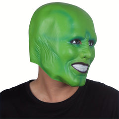 Men's Halloween Clown Face Mask Green Joker Mask