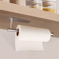 Paper Towel Holder Under Cabinet Self Adhesive Stainless Steel