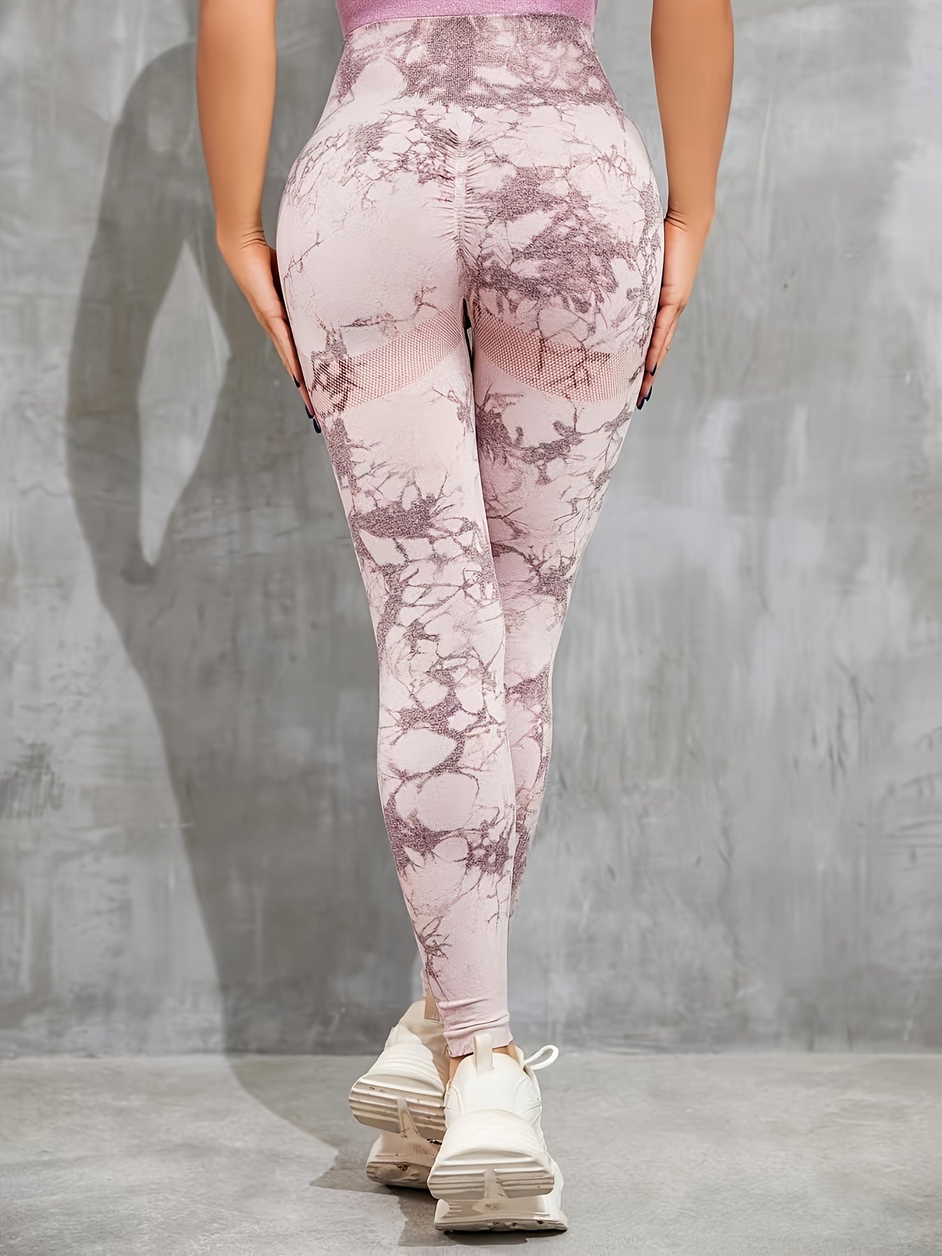 Tie Dye Sports Leggings High Waist Yoga Pants