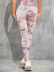 Tie Dye Sports Leggings High Waist Yoga Pants