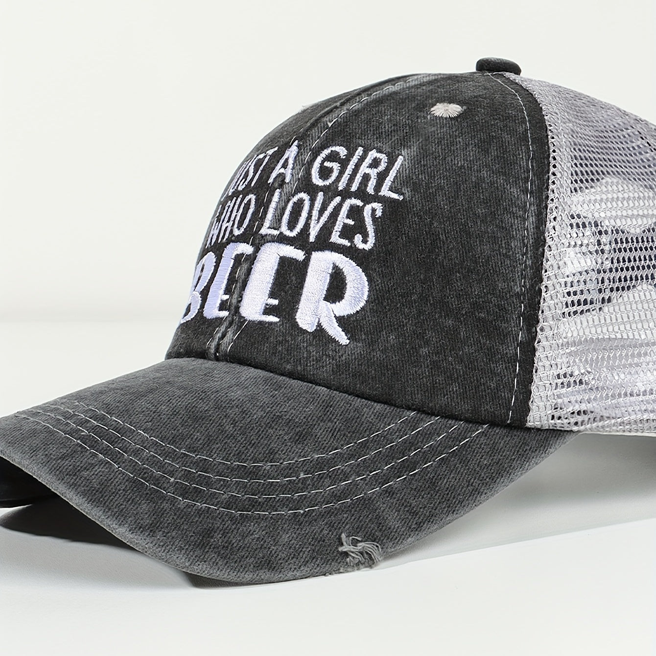 Beer Lover Ponytail Baseball Cap