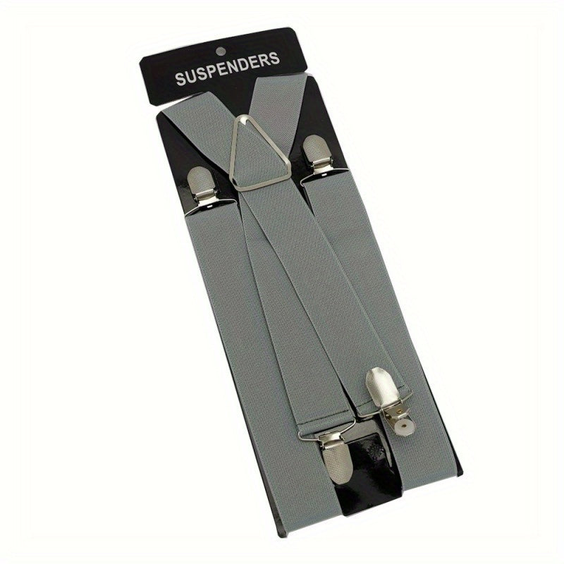 Men's High Elasticity Suspenders With Protection Clips