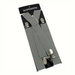 Men's High Elasticity Suspenders With Protection Clips