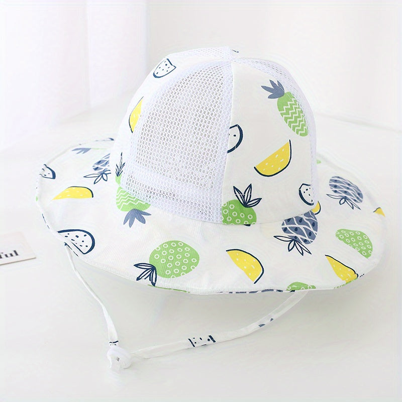 Fruit Print Sunshade Hat Kids Bucket Hat