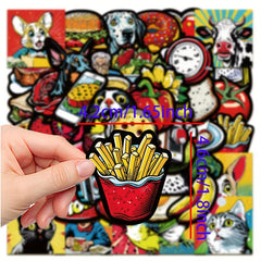 50pcs Retro Waterproof Vinyl Stickers Water Bottles Laptops Skateboards Luggage