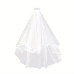 Bride to Be Bridal Veil Shoulder Straps Wedding Accessories 2pcs