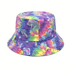 Magic Mushroom Bucket Hat Women Reversible Sun Hat Fisherman Cap