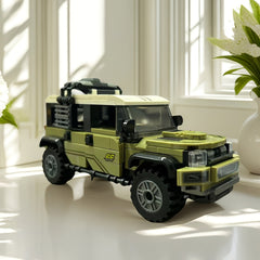TYCOLE Light Green Building Block SUV Off-road Car Toy Model Kit
