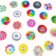 5pcs Mini Colorful Fidget Spinner Toys for Kids Ages 6