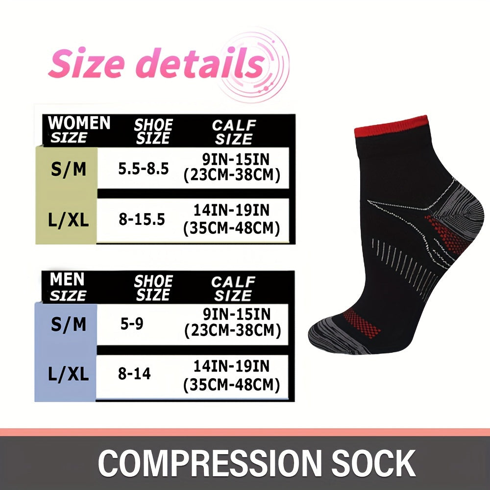 Men's Mid Crew Compression Socks: Sweat Absorbing & Comfy for Sports