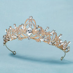 Retro Court Style Crown Gauze Headwear Hair Hoop
