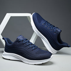 Men's Breathable Knitted Running Shoes Lightweight Sneakers