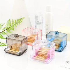 Acrylic Cotton Swab Storage Jar - Organize Cotton Pads