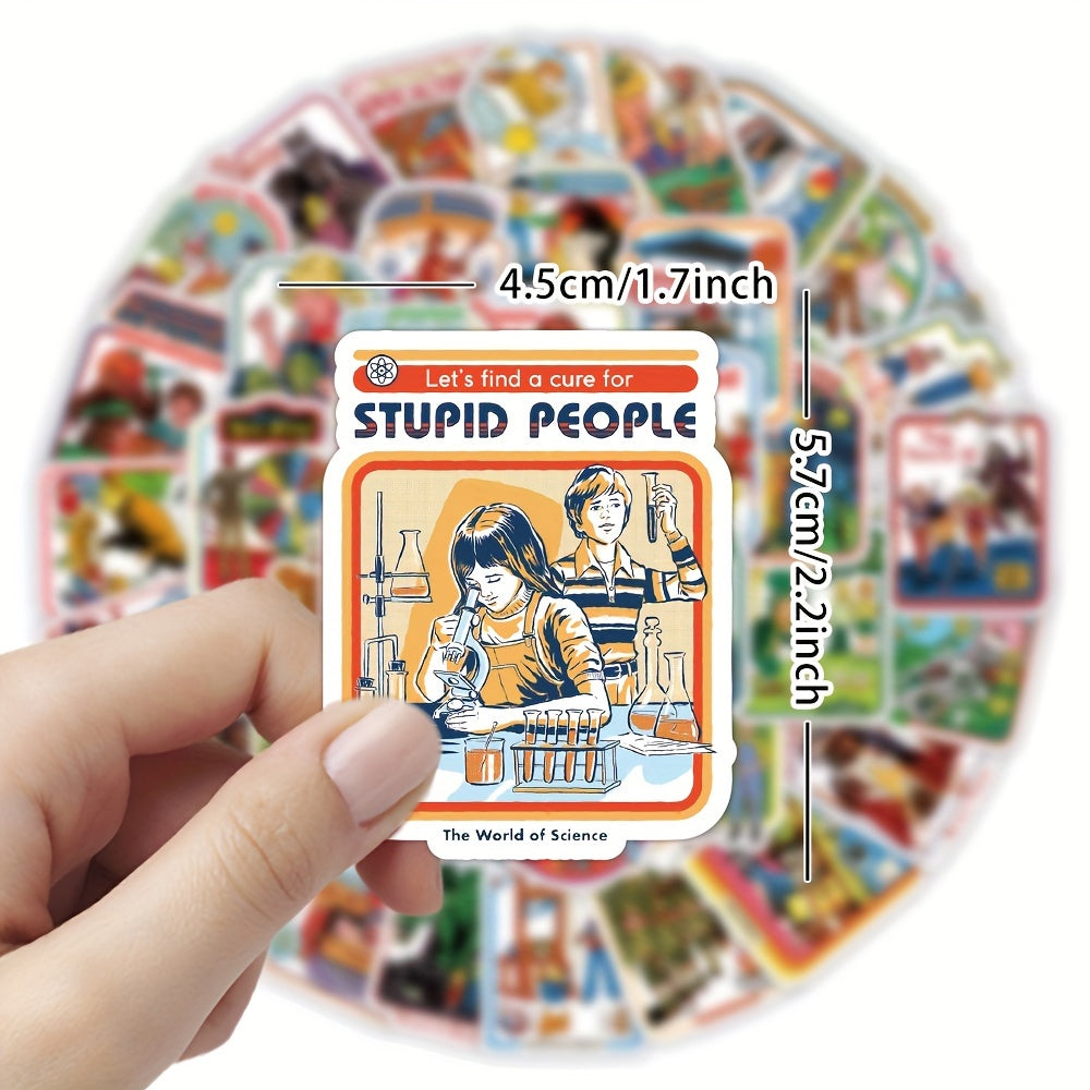 50pcs Literature and Art Book Piano Scrapbook Stickers