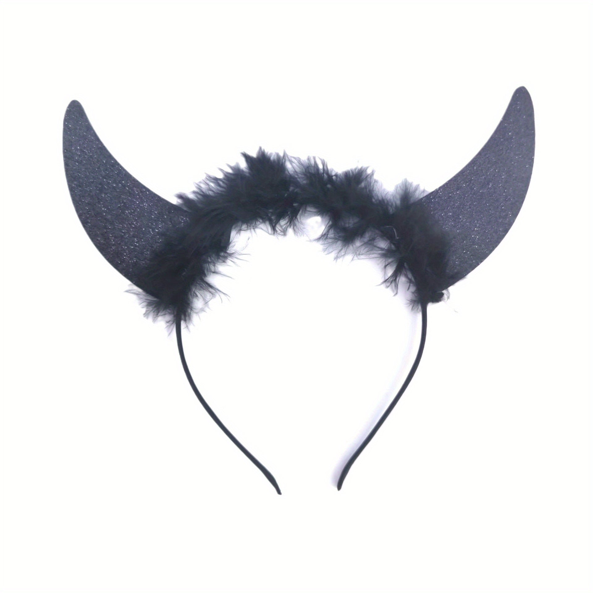 Halloween Devil Costume Hair Hoop Devil Horns Headband Decoration Props