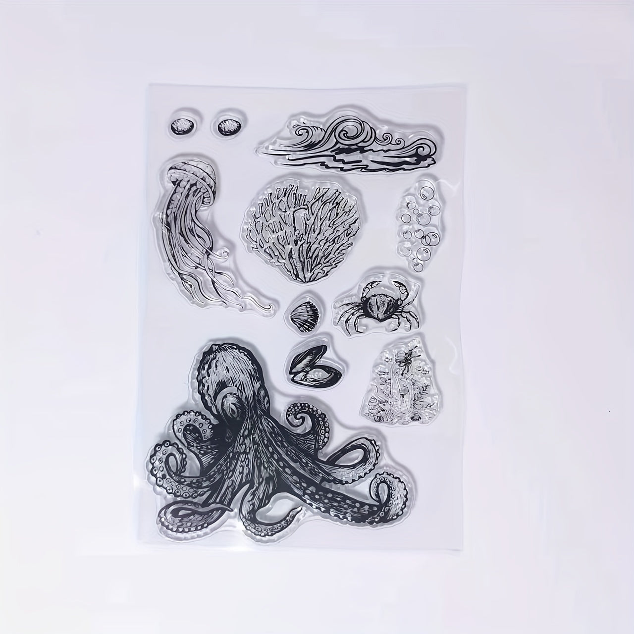 Marine Life Clear Stamps for Card Making and Scrapbooking