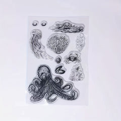 Marine Life Clear Stamps for Card Making and Scrapbooking