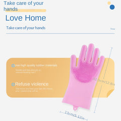 Pet Grooming Gloves for Dogs Cats - Silicone Tips - Bathing Massagi