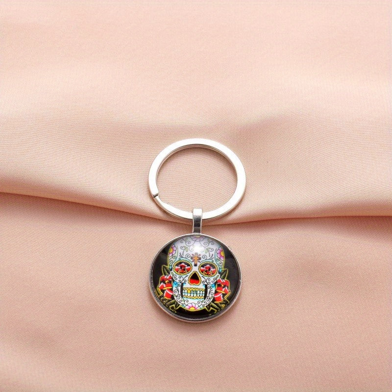 Vintage Skull Keychain for Men Bag Purse Charm