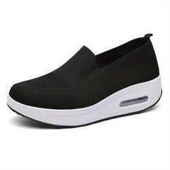 Women's Slip On Platform Sneakers Air Cushion Shoes
