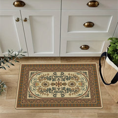 Vintage Area Rug Abstract Floral Pattern Floor Carpet