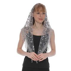 Triangle Lace Veil Lace Scarf Catholic Veil Church Veil Chapel Veil Mantilla