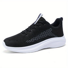 Women's Mesh Lace-Up Sneakers for Outdoor Athletic Fun