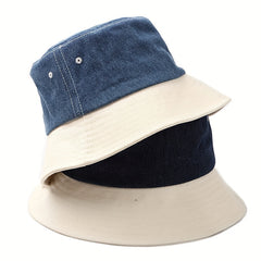 Splicing Cowboy Fishermans Hat Retro Unisex Sun Visor